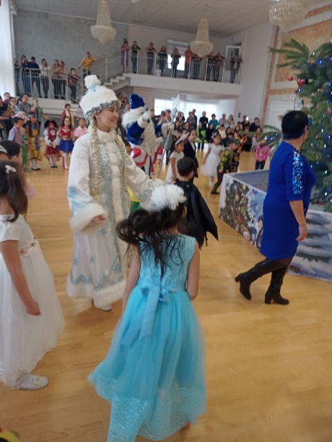 26 декабря 2022 года во Дворце детского творчества прошло новогоднее представление с хороводом вокруг елки для воспитанников младшего возраста.